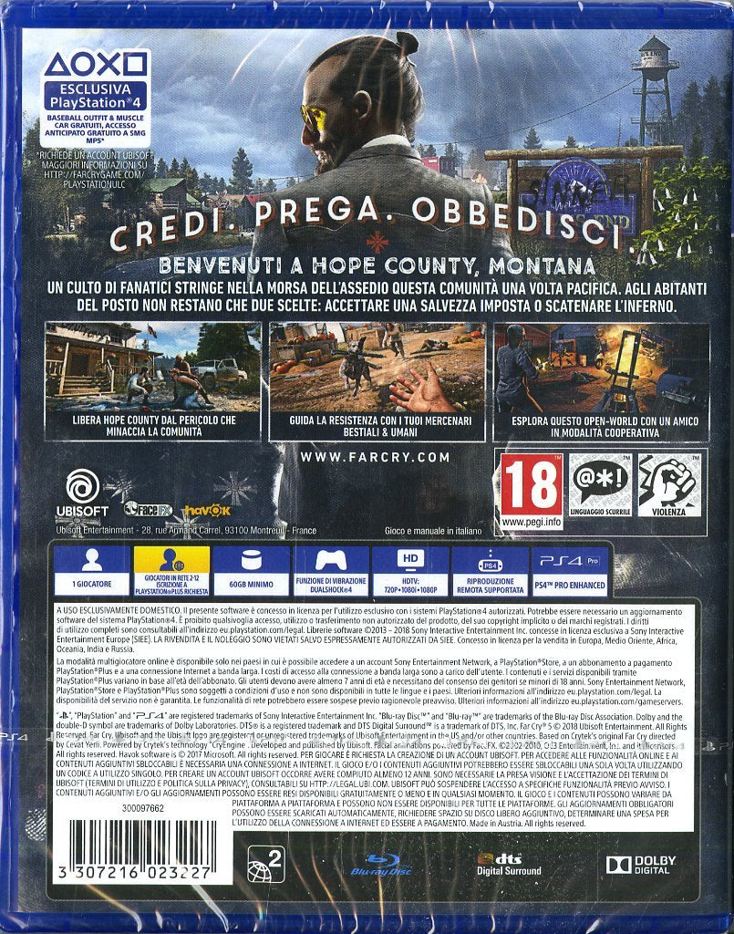 Rückseite Far Cry 5 – PlayStation 4