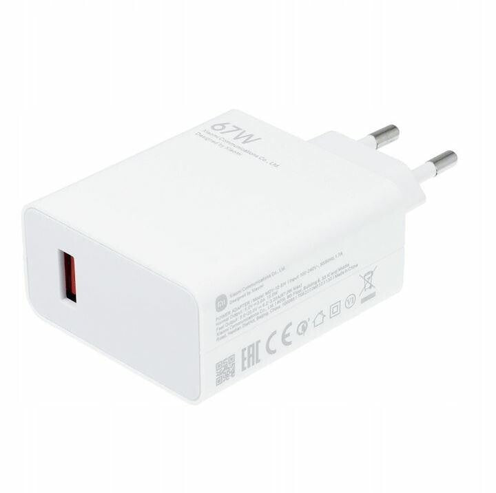 Xiaomi Original Wand-Ladegerät Adapter 67W Schnell-Ladegerät Handyladegerät, MDY-12-EH, Kein Ladekabel inklusive