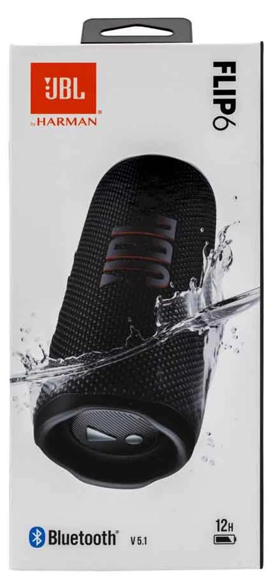 JBL Flip6 Bluetooth Lautsprecher - Schwarz - Klangvoller Bass