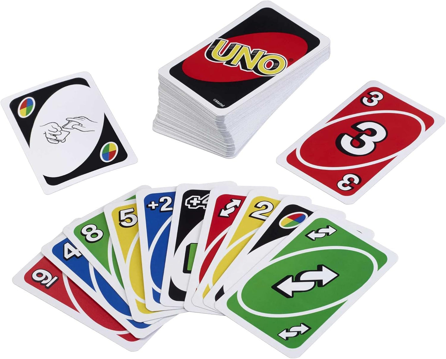 UNO Mattel Games W2087 Karten Gesellschaft Spiel Klassiker 2 - 10 Spieler