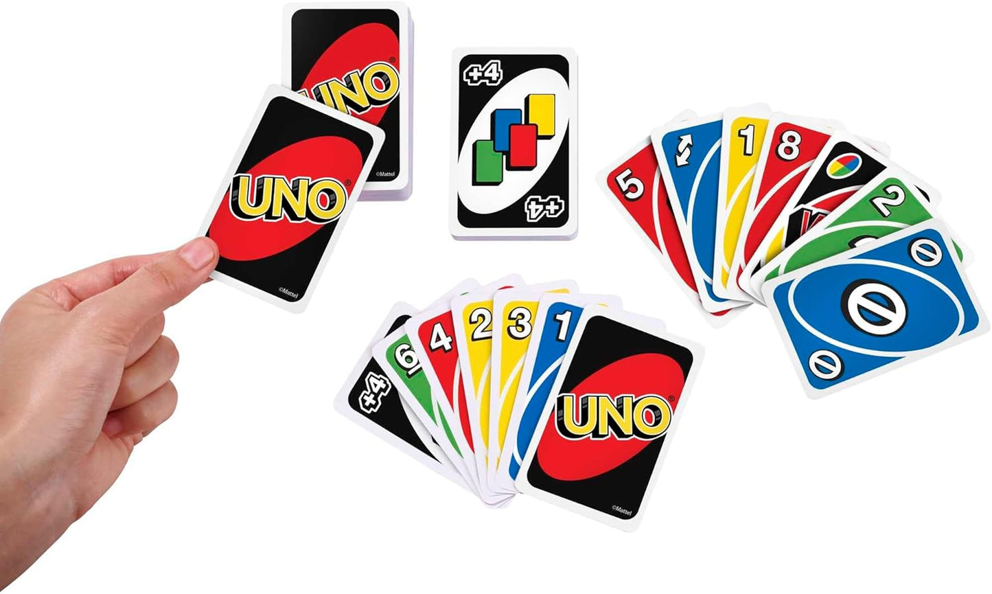 UNO Mattel Games W2087 Karten Gesellschaft Spiel Klassiker 2 - 10 Spieler