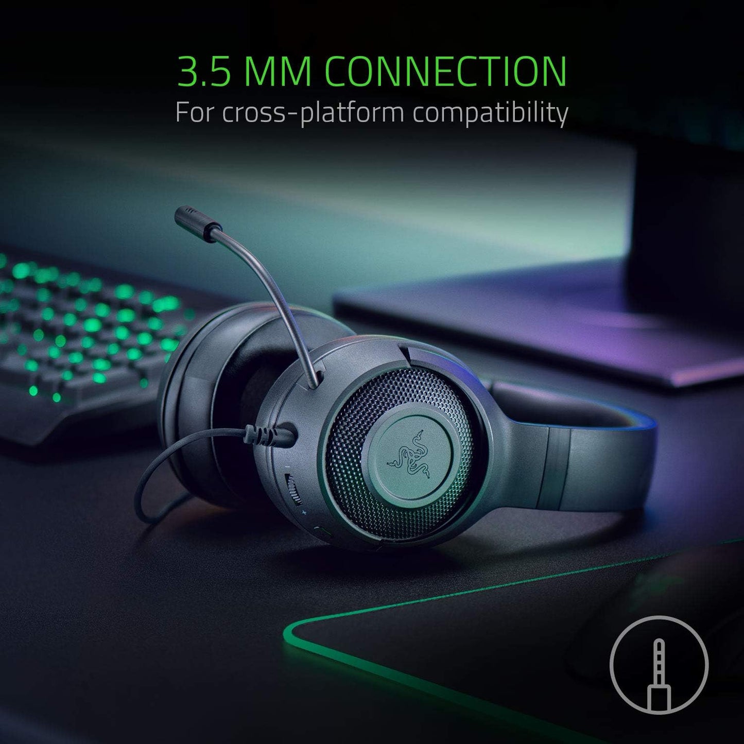 Razer Kraken X - Gaming Headset - Schwarz