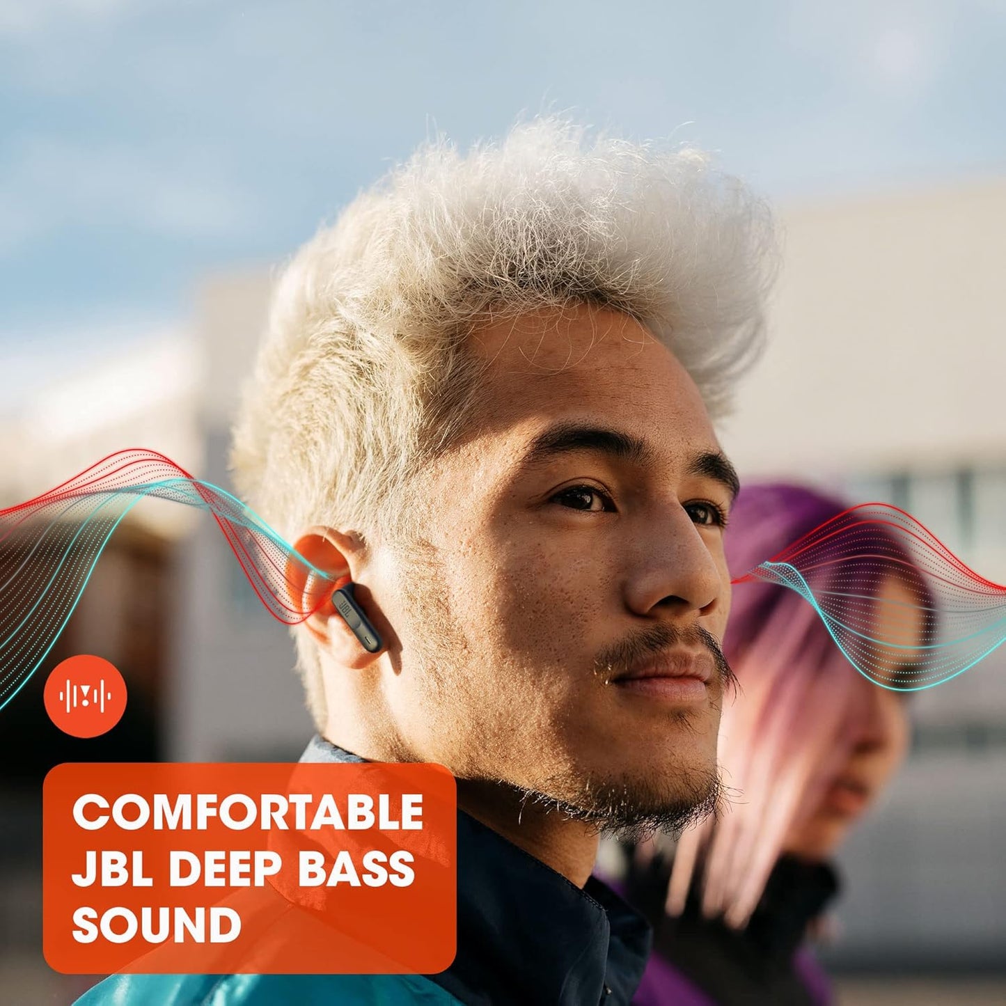 JBL Wave 300 TWS Bluetooth In-Ear Kopfhörer Schwarz – True Wireless mit Pure Bass Sound