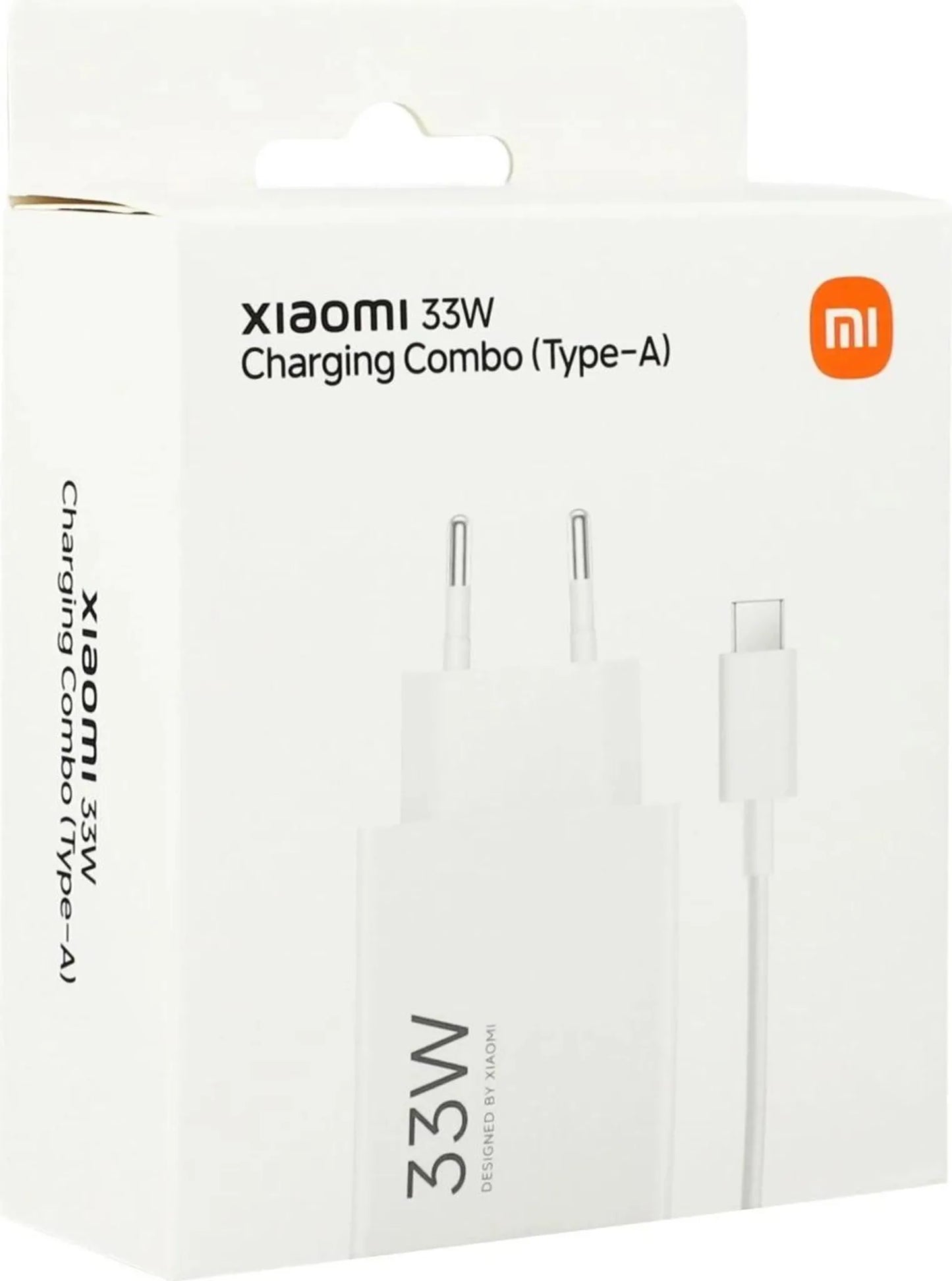 XIAOMI 33W Schnellladegerät MDY-16-EF USB-A Netzteil mit USB-C Kabel – Fast Charger für Smartphones – Weiß