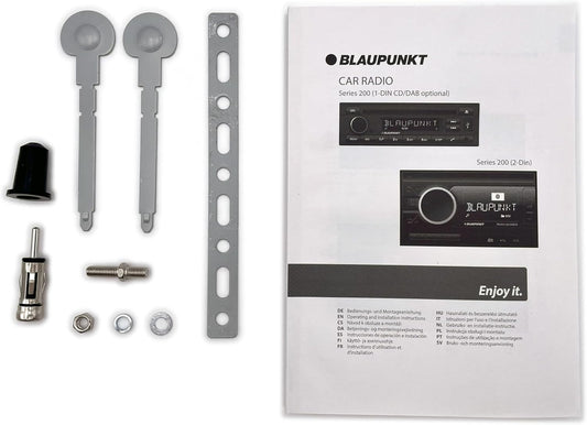 Blaupunkt Milano 200 BT Autoradio – Bluetooth, USB, AUX, FM-RDS, 4×50W – Freisprechfunktion, MP3-Player, LED-Display, abnehmbares Bedienteil