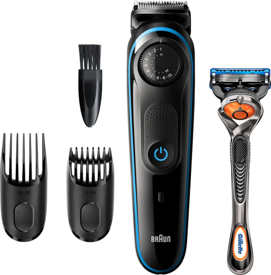 Vorderansicht Braun BT3240 Bart- und Haarschneider – 39 Längeneinstellungen