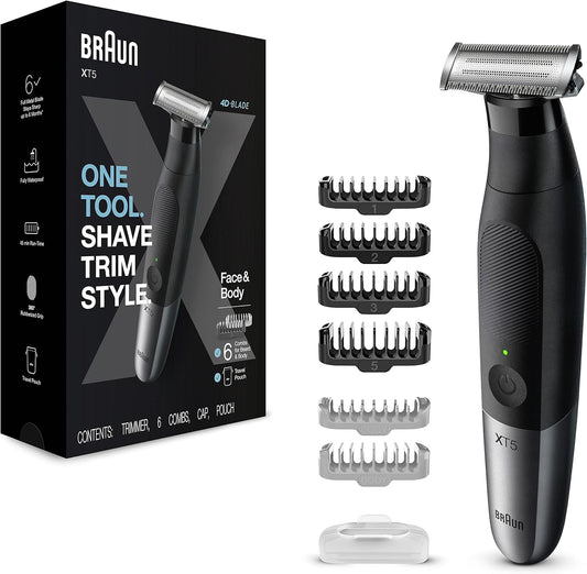 Braun Series XT5200 – Elektrischer All-in-One-Trimmer für Bart & Körper
