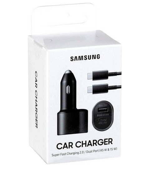Samsung EP-L5300XBEGWW Dual Kfz-Ladegerät 45W + 15W – Schnellladen im Auto