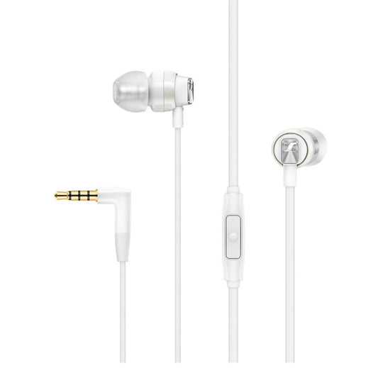 Sennheiser CX 300S In-Ear Kopfhörer Weiß – Kabelgebunden, Klarer Sound, Integrierte Fernbedienung & Mikrofon