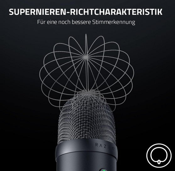 Razer Seiren V2 X USB Mikrofon Schwarz für Streaming