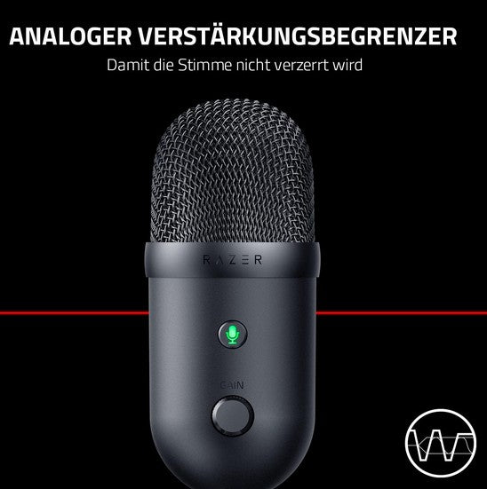 Razer Seiren V2 X USB Mikrofon Schwarz für Streaming