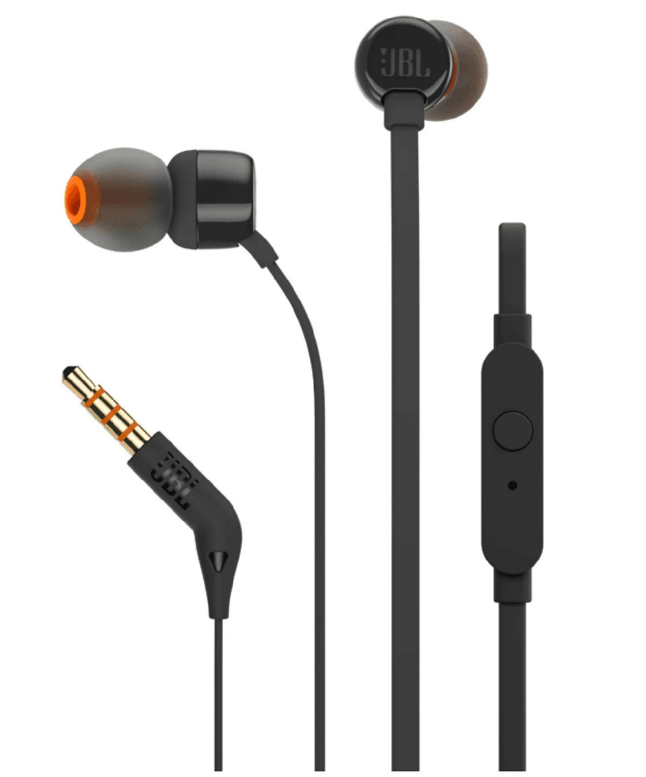 JBL T110 In-Ear Kopfhörer mit Mikrofon, Headset, Schwarz